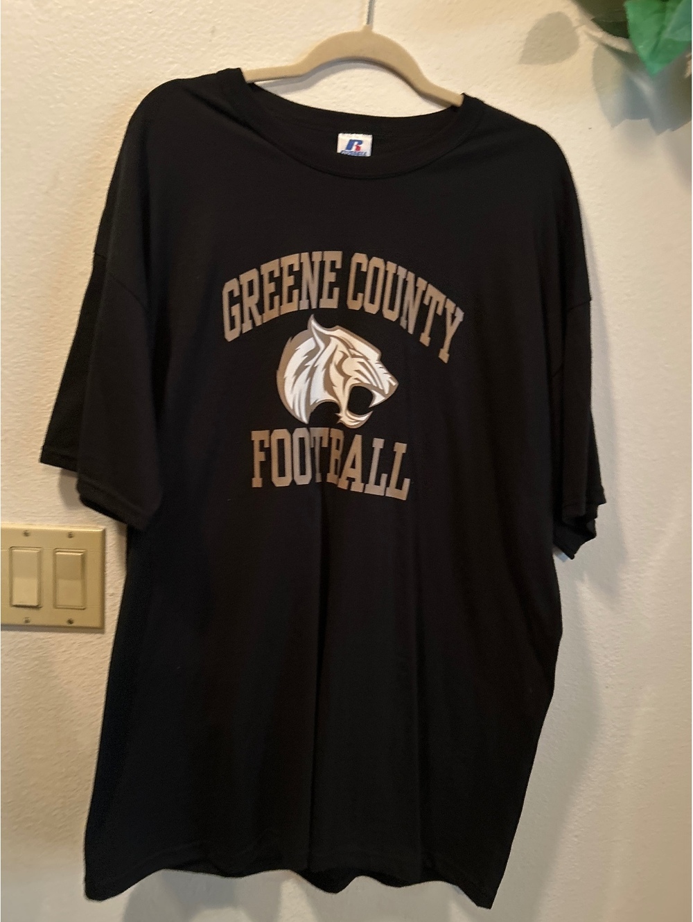 Russell Athletic Greene County Football Black T-Shirt XXL